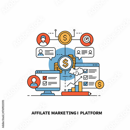 Financial networks with affiliate platform success