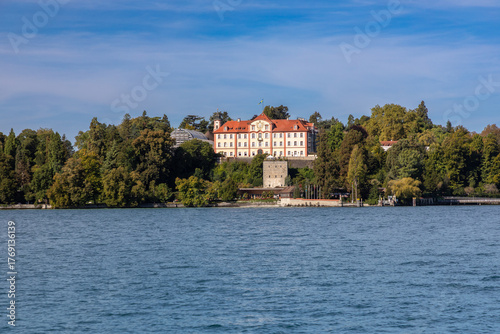 Blick auf die Insel Mainau im Bodensee