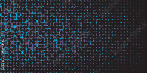 flying particles on a black background. dark abstract background with glowing particles 8k