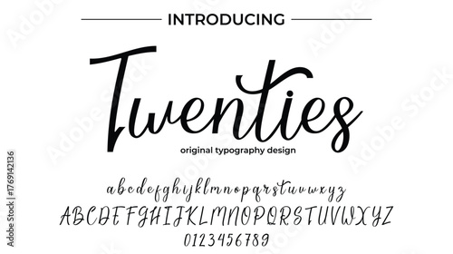 Twenties - Elegant Script Font for Smooth Handwritten Design and Creative Typography