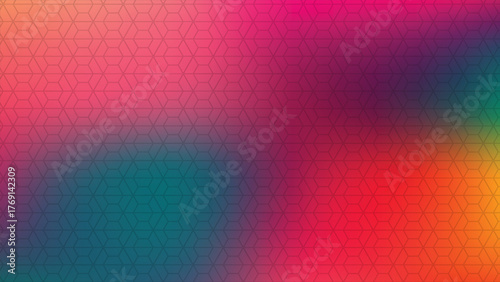 Vibrant Abstract Gradient with Modern Geometric Pattern and Colorful Smooth Texture for Digital Design