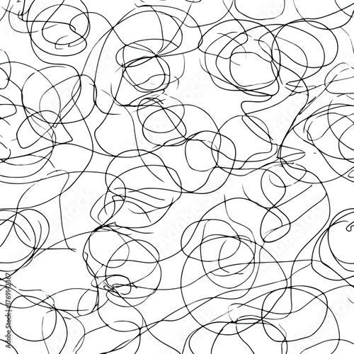 Abstract Chaos in Continuous Line Art
