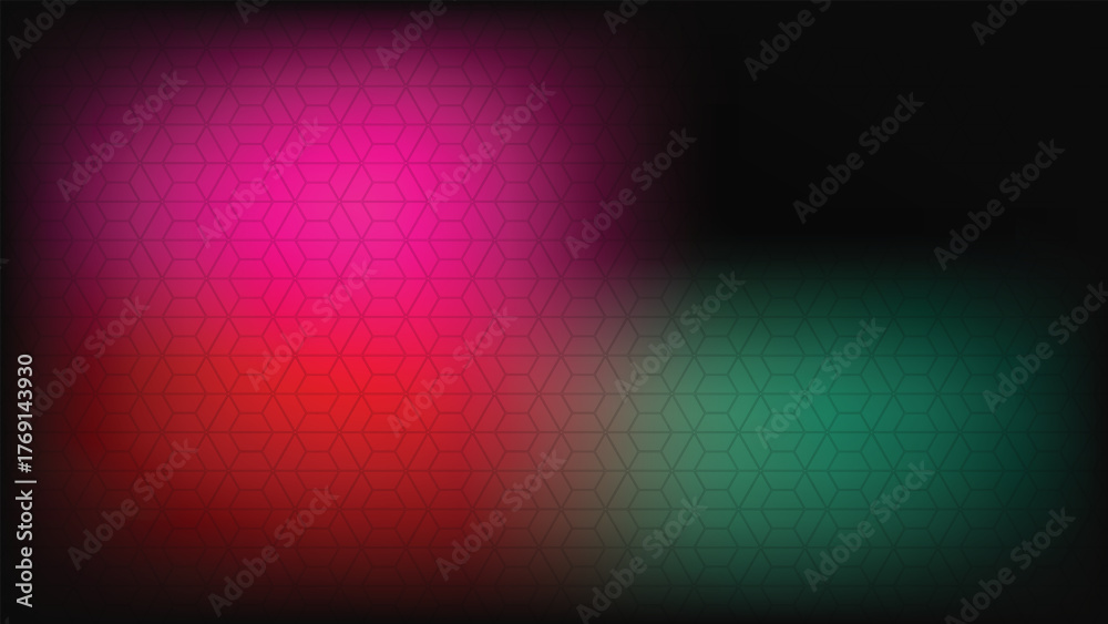 Naklejka premium Geometric hexagon gradient background pattern
