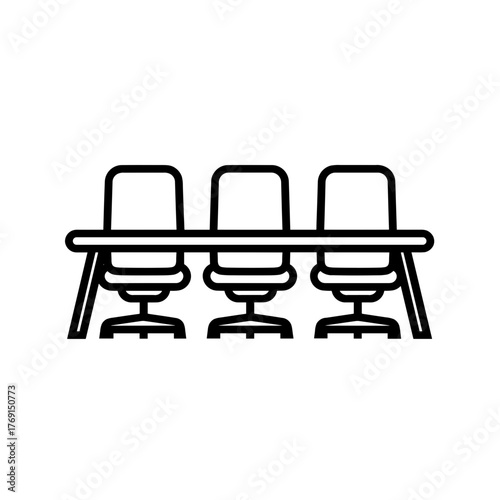 Simple meeting Conference Table Icon