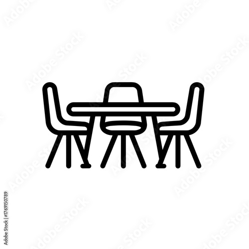 Simple meeting Conference Table Icon