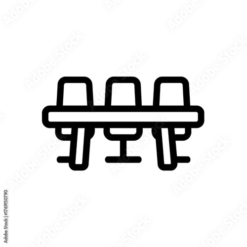 Simple meeting Conference Table Icon