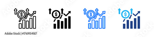 Market Maturity Icon Set Multiple Style Collection