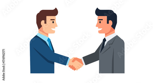 Business Partners Shake Hands Agreement on a Black Background Showing Cooperation