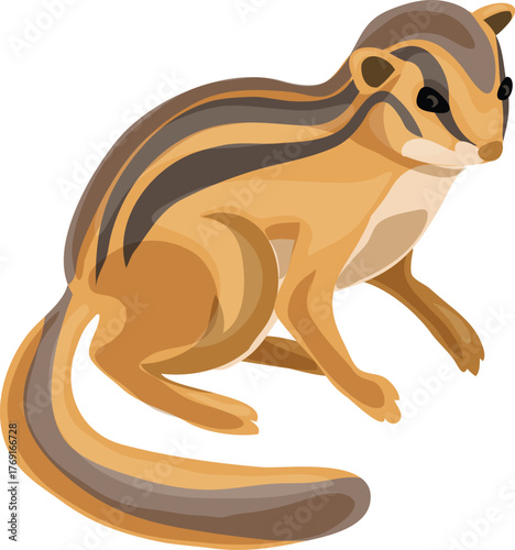 Chipmunk, squirrel, Cute wild jungle animal