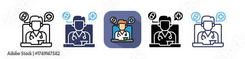 Telemedicine Services multiple icon