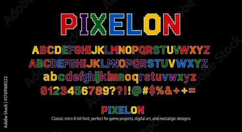 ai generative PIXELON – Retro Pixel Font