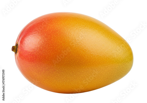 Isolated Alphonso mango fruit, vibrant and ripe for healthy eating and sweet dessert treat
