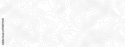 Topographic map lines background contour vector illustration for geography cartography and land elevation isolated on white