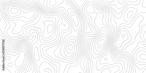 Topographic map seamless pattern contour lines on white background great for geographic cartographic and terrain design projects