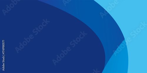 Paper abstract layer circle blue abstract background. Curves and lines use for banner, cover, poster, wallpaper art