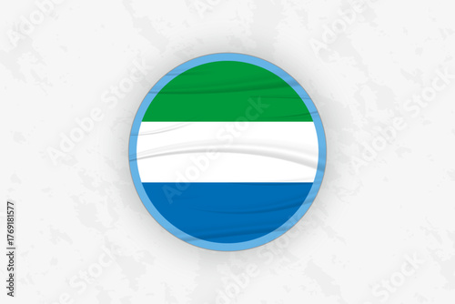 Free Download Sierra Leone Flag Circular Sticker Design, National Pride Decal. - GFXLoad