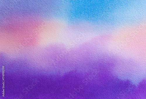 Watercolor Texture, Purple, Pink, and Blue Gradient Background