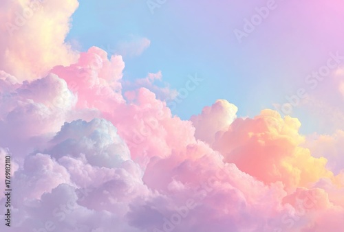 Pastel Clouds and Sky Background