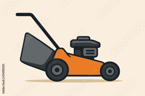 vector illustration of a lawn mower