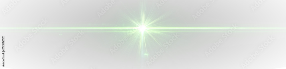 Fototapeta premium Png green shine twinkle sparkle magic glow star beam effect. 