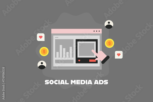 Analytics dashboard showcasing social media campaigns driving audience engagement, increase traffic, and boost sales and conversions