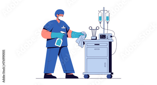 Hospital Hygiene And Cleanliness Maintenance: A Healthcare Worker's Daily Routine