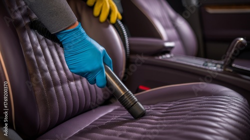 Expert car interior vacuuming service ensuring immaculate cleaning outcomes every time