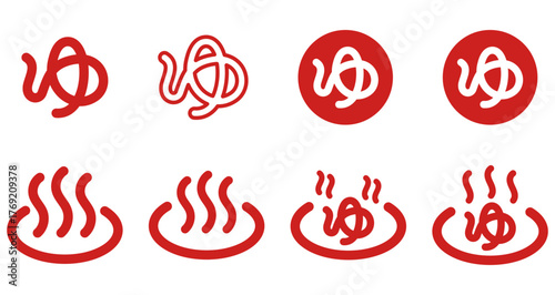 温泉アイコンセット