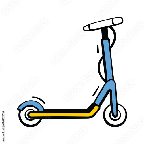 Take your hands on this amazing icon of electric scooter, modern vector