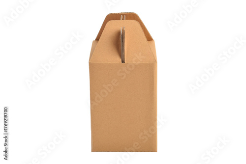 Wallpaper Mural Cardboard box with handle isolated on white background Torontodigital.ca