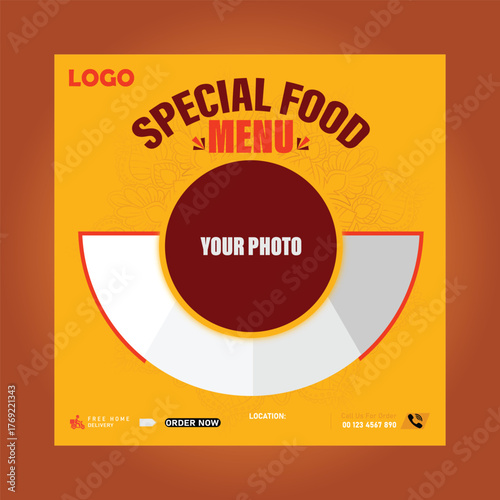 Today’s Special Food Menu Poster and Restaurant Flyer Banner Design Template, Restaurant Food Flyer and Banner Design Template, Modern Restaurant Menu Poster for Cafe and Food Promotion,Fast Food Rest