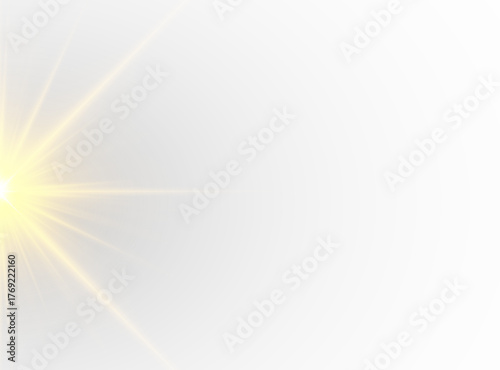 Golden sunlight spreads in soft glowing beams. Radiant rays enhance harmony and create a subtle luminous atmosphere. Perfect for abstract art and digital backgrounds. PNG