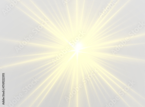 Yellow luminous beam PNG shines with sparkling brilliance. Radiant rays and soft highlights create a lively and magical effect. Perfect for abstract art, digital projects, or festive visuals.