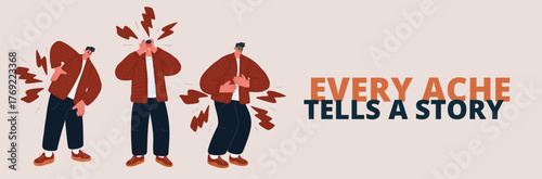 Cartoon vector illustration of people voting with a big check mark, symbolizing engagement as participating in shaping society