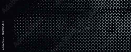 Wallpaper Mural Black noise stipple dots halftone gradient concept. A detailed textured background with a perforated pattern. Torontodigital.ca