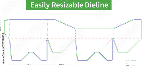 Display box ,Die Cut Line, Package die cut,Trading Card Box Template, DIY Blank Custom Poker Card Box.eps