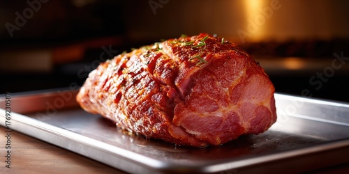 Delicious Roasted Ham with Crispy Exterior