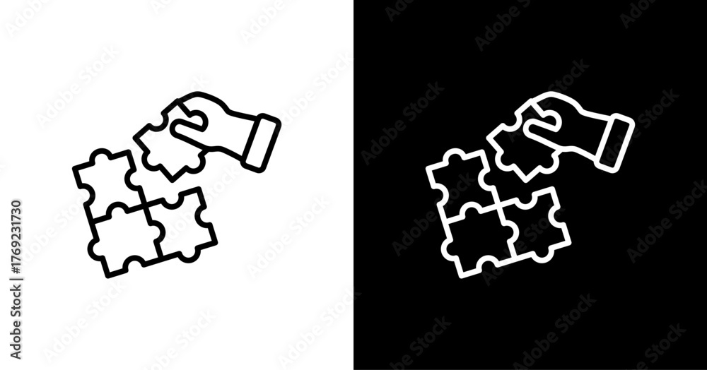 Foto Problem Solver White Icon Set Design