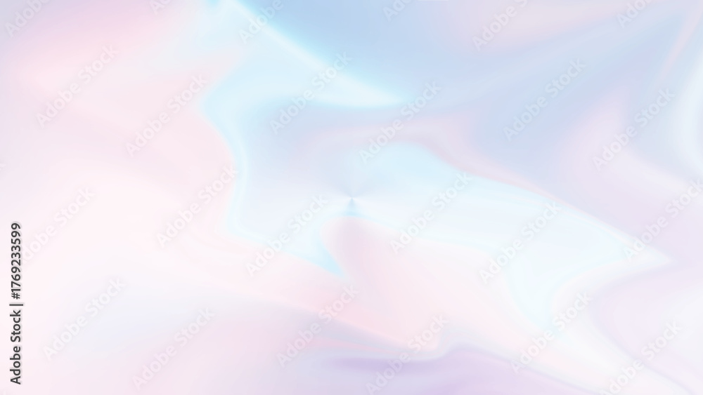 Fototapeta premium Hologram Background. Metal Geometry Invitation. Abstract Texture. Pearlescent Texture. Blue Pop Gradient. Kawaii Light. Graphic Paper. Neon Glitter. 