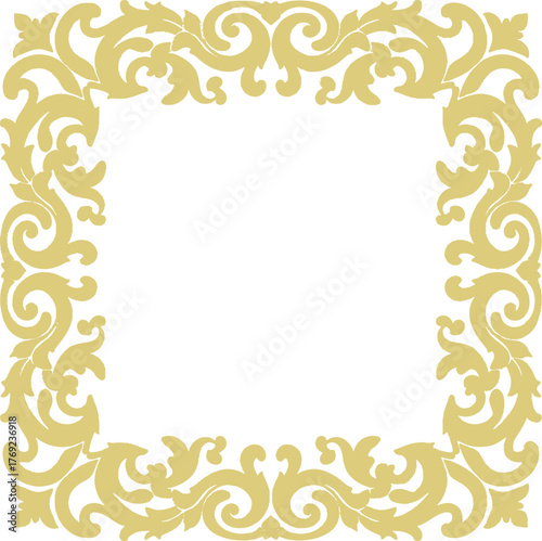 Floral border frame design vector illustration