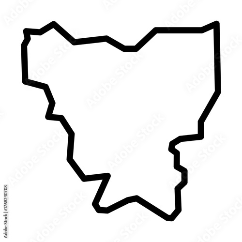 Vector illustration of Jakarta city map outline