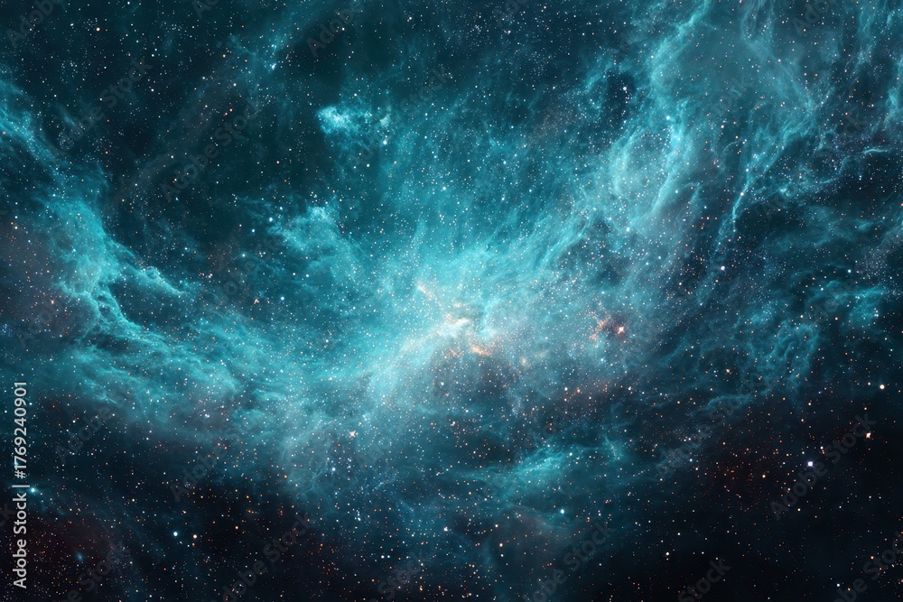 Fototapeta premium Stunning cosmic background showcasing vibrant colors of a supernova nebula in the depths of space, illustrating celestial beauty and scientific wonders