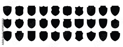 Group of shield shapes