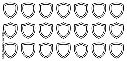 Collection of shield icons