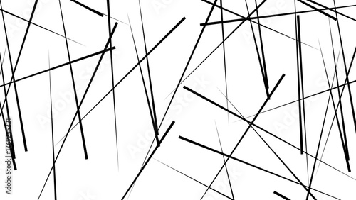 Abstract white background with random black lines, nervures de Feuillet mores, fond rectangle and geometric.