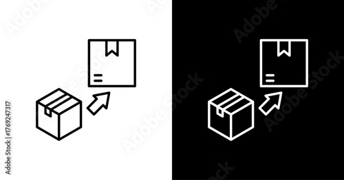 Brand Evolution White Icon Set Design