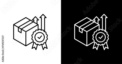 Brand Equity White Icon Set Design