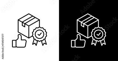 Brand Integrity White Icon Set Design