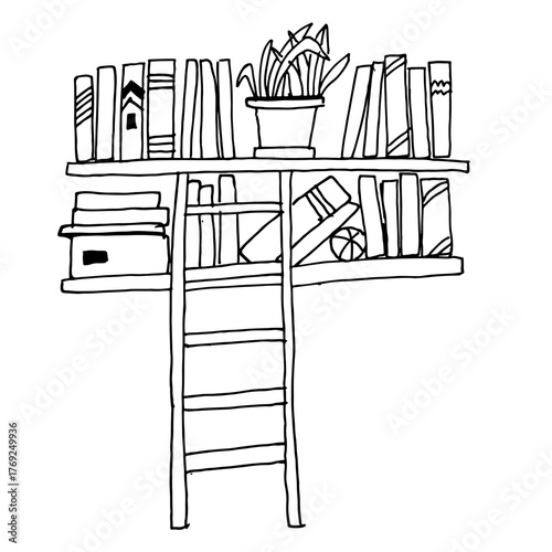 Book tracker coloring page. Perfect for book lovers, bookworms, planners