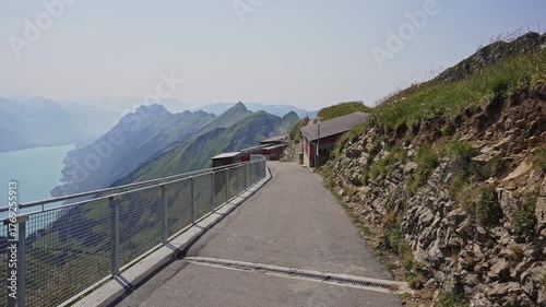 Panoramic Walkway View Above Lake Brienz from Brienzer Rothorn – Switzerland, Filmed on July 31, 2025.